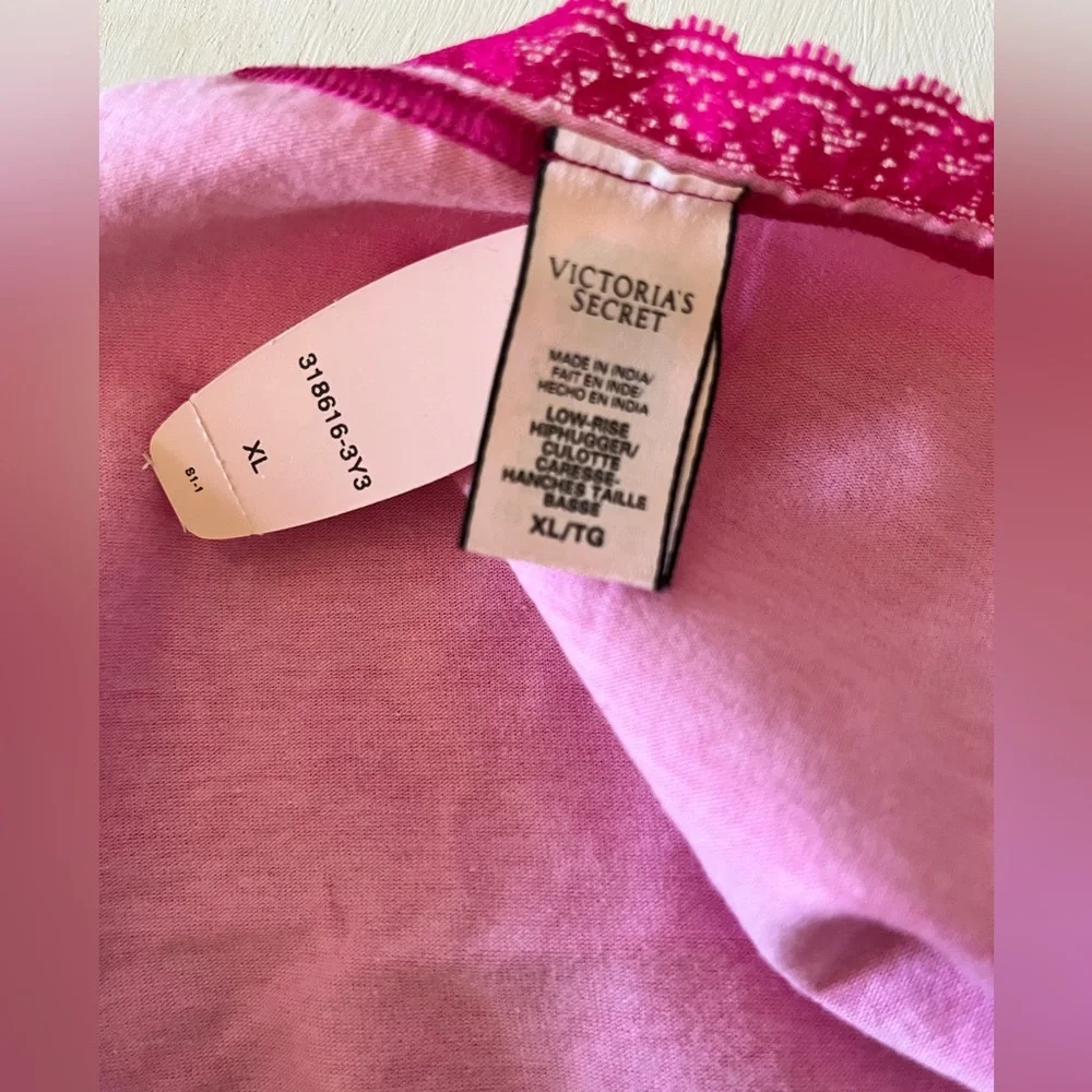 Victoria's Secret Low-Rise HipHugger Panties Bright Pink Size XL - Picture 2 of 4